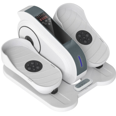 Mini vélo elliptique sous table, vélo elliptique d'intérieur pour la maison, appareil d'entraînement des jambes avec 10 niveaux de vitesse, écran LCD, télécommande, pour le bureau, pour les seniors
