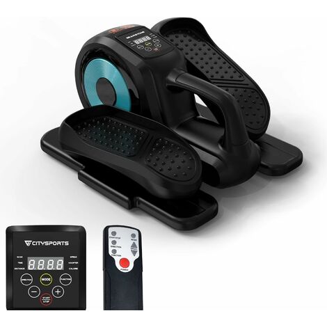 Mini vélo elliptique,Appareil Elliptique Portable avec 12 résistances réglables/télécommande