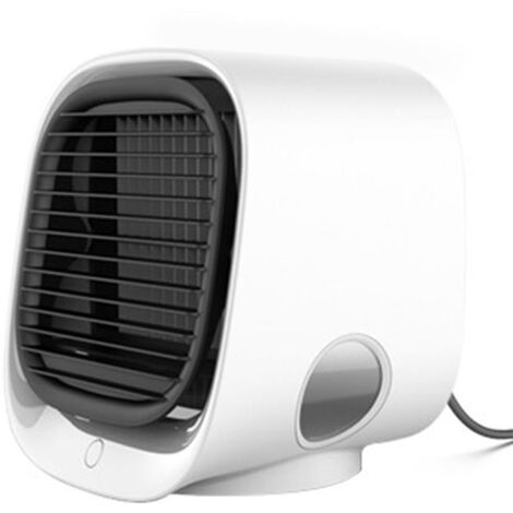 Mini ventilador de aire acondicionado de iones negativos, humidificación, refrigeración, luz nocturna, Mu