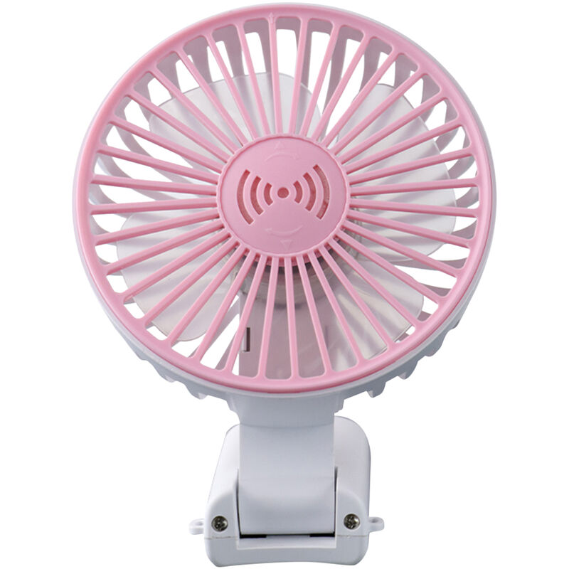 

Mini ventilador de bolsillo de mano portatil, ventilador de escritorio recargable USB plegable, 1800 mAh, velocidad de alta capacidad ajustable, Rosa