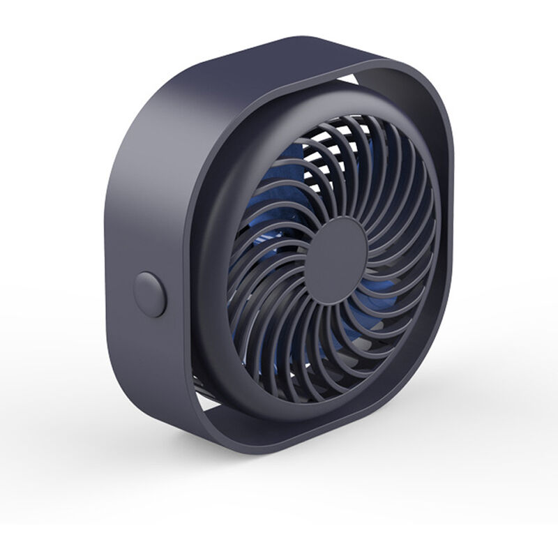 

Mini ventilador de escritorio portatil Recarga USB Ventilador pequeno Oficina de verano Hogar Ventilador pequeno Ajustable de tres velocidades, azul