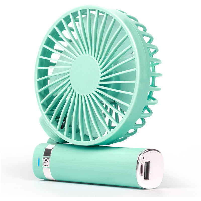 

Happyshopping - Mini ventilador de mano, ventilador de mesa portatil, enfriador de aire USB de escritorio,Verde