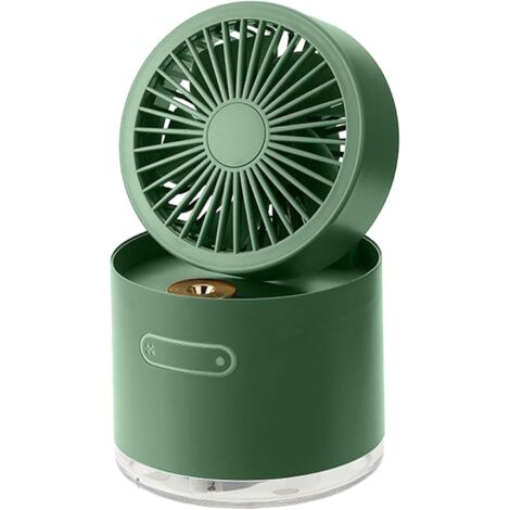 Mini ventilador portátil, mini ventilador USB, humidificador, almacenamiento plegable, enfriamiento por niebla, dirección del viento ajustable