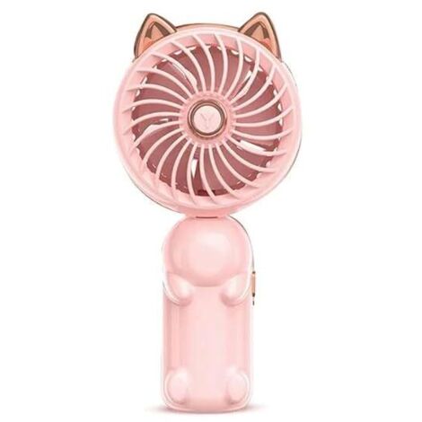 Mini ventilador portátil, pequeño ventilador USB plegable - tres velocidades, ideal para la oficina y uso en exteriores - 1 unidad
