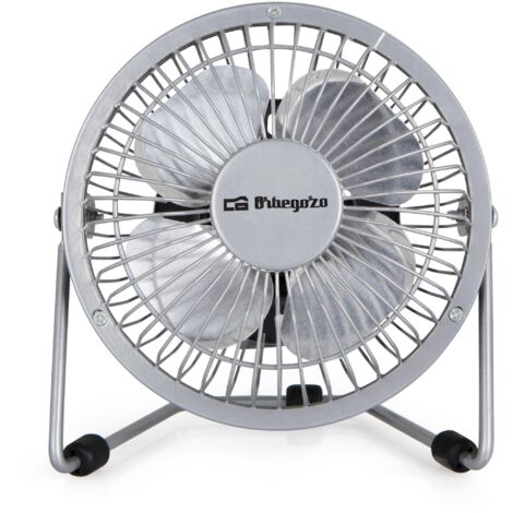 Mini Ventilador USB Orbegozo PW 1025/ Plata
