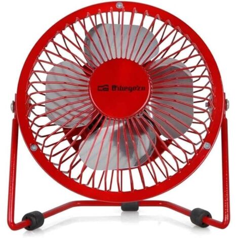 Mini Ventilador USB Orbegozo PW 1027/ Rojo