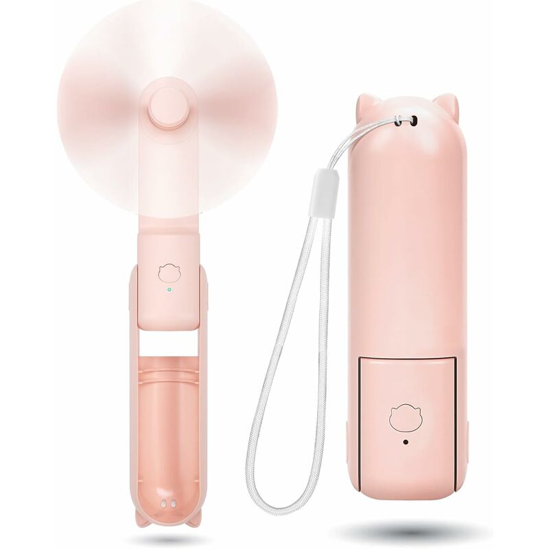 Bleosan - Mini Ventilateur à Main Silencieux Rechargeable à 3 vitesses Ventilateur usb Portable avec Batterie pour Voyage