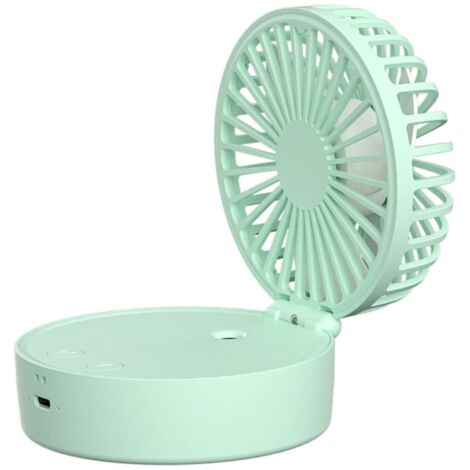 Mini ventilateur de bureau avec batterie (vert)