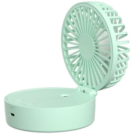 Mini ventilateur de bureau avec batterie (vert)