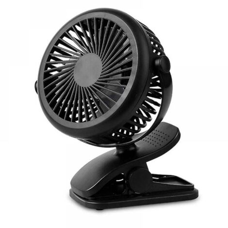 Mini ventilateur de bureau Portable, ventilateur de refroidissement personnel Usb à 3 vitesses avec Rotation à 360 degrés, câble USB et batterie pour la maison et le bureau
