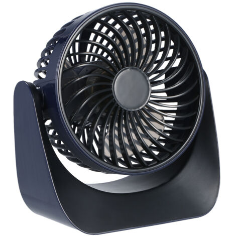 Mini ventilateur de bureau sans fil ultra silencieux, alimenté par USB, avec commande tactile, batterie Li-ion rechargeable, tête rotative à 360° et 3 vitesses réglables.