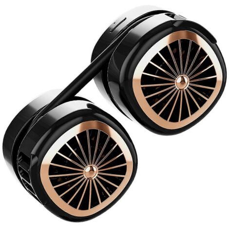 Mini ventilateur de cou rechargeable USB-C, charge rapide, 1800 mAh, silencieux, à suspendre autour du cou