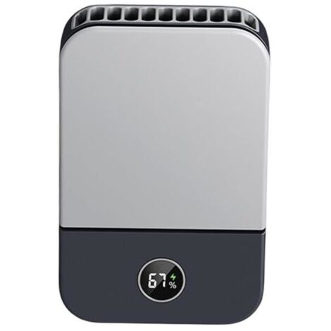 Mini Ventilateur de Cou Suspendu - Puissant et Silencieux - 3 Vitesses Rechargeables - Noir