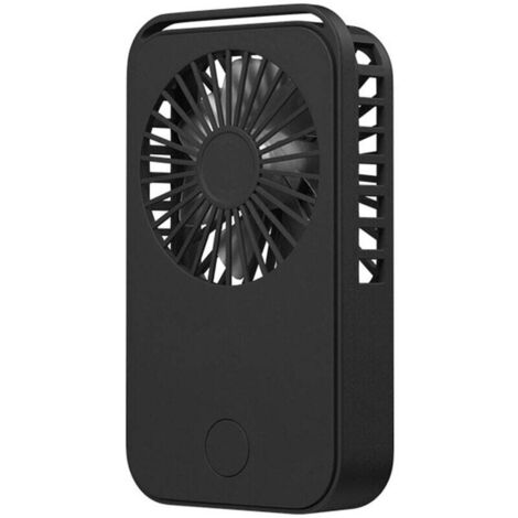 Mini Ventilateur De Poche Usb Rechargeable, Noir