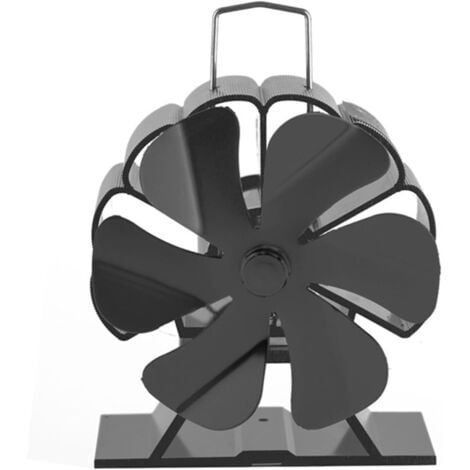 BAZYWTYH Mini ventilateur de poêle/ventilateur silencieux pour la circulation de la chaleur/ventilateur de brûleur à bois/brûleur à bois Eco Fire Fan