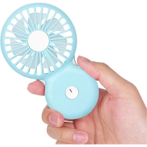 Mini ventilateur portable personnel, mini ventilateur USB portable avec veilleuse LED intégrée
