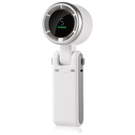 AOSTOK Mini Ventilateur Portable USB Rechargeable 4000 MAh – 5 Vitesses, Affichage LED, Ultra-Silencieux Pour Bureau, Voyage & Été