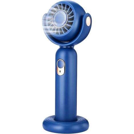 Ventilateur GENERIQUE Mini ventilateur de bureau portable ultra silencieux  USB Réglage 45 ° - bleu