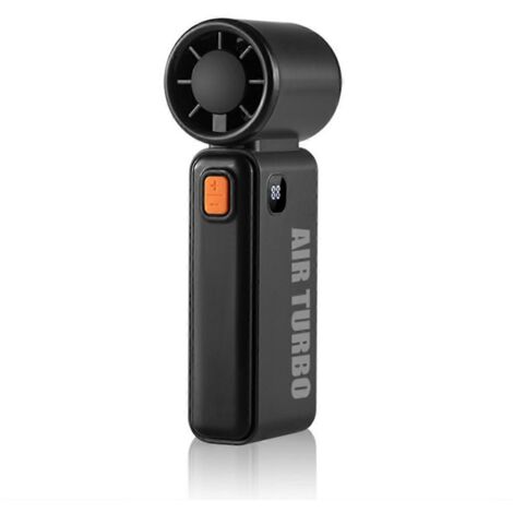 Mini ventilateur portable Violent, rechargeable par USB, batterie extérieure noire