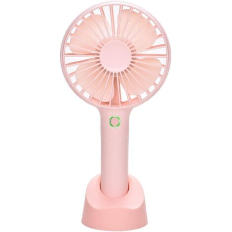 mini Ventilateur Portatif Portable Couleur Rose Usb Rechargeable  Main Avec Ventilateur  Main Avec Base, Batterie 2000mah, 5 Modes Pour La Maison,