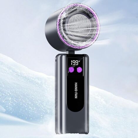 Mini-ventilateur  Rafraîchissement estival  Appareil de ventilation rechargeable  Ventilateur puissant et portable  Idéal pour l'extérieur, la randonnée, le campus, la marche, le camping et les voyage
