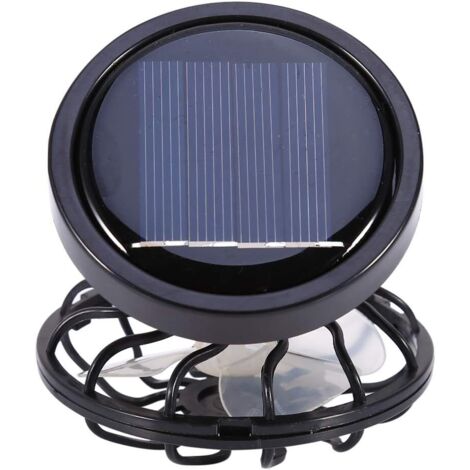Mini ventilateur solaire pince portable, ventilateur camping randonnée voyage compact
