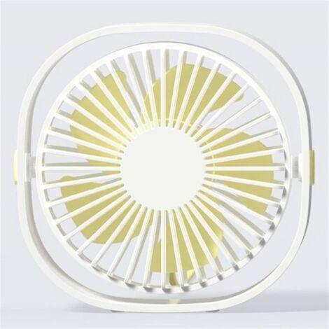 Mini Ventilateur USB Climatiseur Portable de Refroidissement Bureau Rotation Réglable Portable Chambre ETE BLANC