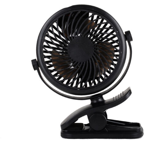 Mini Ventilateur USB, Ventilateur portable silencieux avec batterie rechargeable, 3 vitesses, 360 vitesses rotatives pour chambre à coucher, bureau, poussette, camping