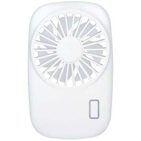 Mini-Ventilator, tragbar, leistungsstark, klein, persönlich, Geschwindigkeitsregelung, USB-aufladbar, Kühlung - Weiß