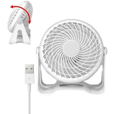 Mini ventilatore da scrivania tavolo alimentazione USB per pc computer portatile  flusso di aria fresca 2 velocità
