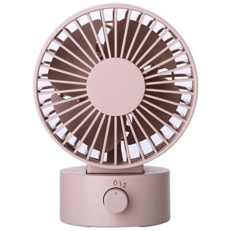 Mini ventilatore da scrivania USB 102×79×138mm Dimensioni del palmo Silenzioso Tre velocità Velocità del vento Compagno di raffreddamento portatile