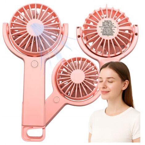 Mini ventilatore da tavolo portatile, silenzioso, da viaggio, USB-C