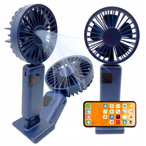 Mini ventilatore da tavolo portatile silenzioso pieghevole potente 3000 mAh USB-C