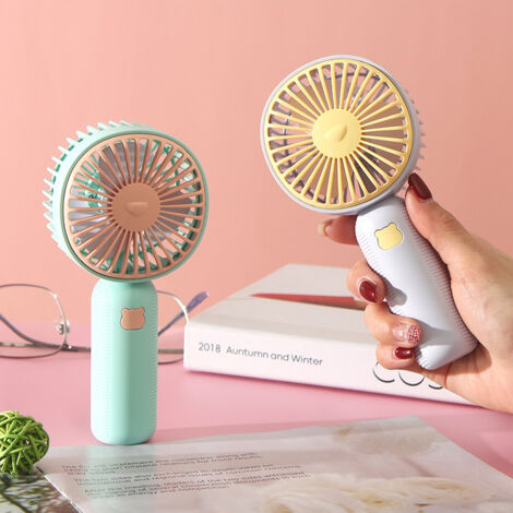 Mini ventilatore USB portatile - Verde, ricaricabile, portatile-lsw