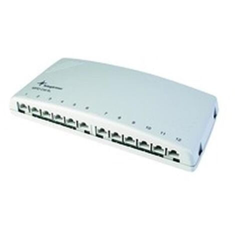 Mini-verteiler MPD12-HS K Cat.6A(IEC), lichtgrau