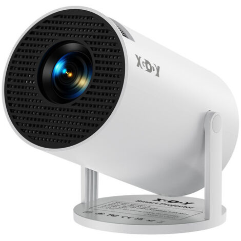 Mini vidéoprojecteur Wi-Fi 6 et Bluetooth 5 – Correction trapézoïdale automatique – Résolution 720P, compatible 4K – Projection jusqu'à 200 pouces