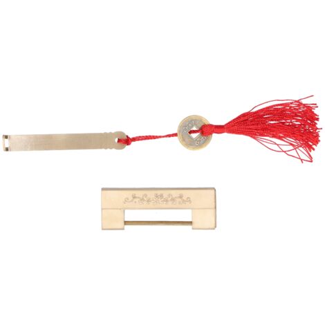 Mini-Vintage-Vorhängeschloss (4,4 cm) mit Gravur für Schmuckkästchen und Schlüssel