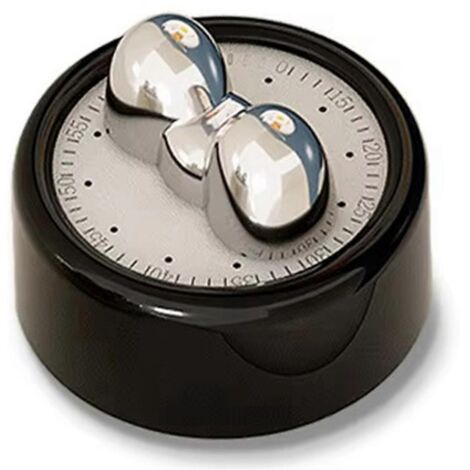 Mini Visual Kitchen Timer Cooking Baking Alarm Clock-Black-