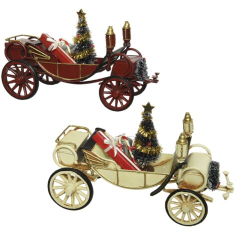 Mini voiture avec sapin de Noël