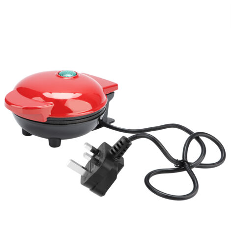 Mini-Waffeleisen für Waffeln und Crêpes – Kompaktes Backgerät – 220–240 V (UK-Stecker)