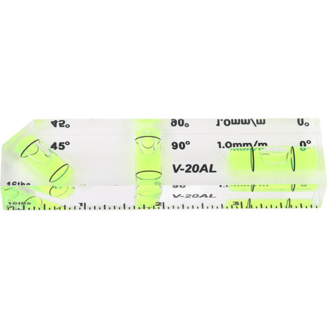 Mini-Wasserwaage aus Acryl, horizontal/vertikal, 45°-Winkel, zum Aufhängen von Bildern, für Heimwerker, Bauarbeiter und Haushalte