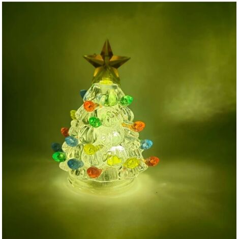 Mini-Weihnachtsbaumschmuck – Transparent, 6 Stück – Set mit 16 Dekorationen