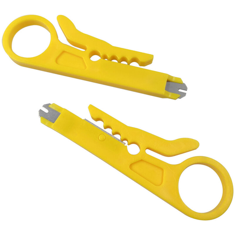 Mini Wire Stripper Economy Network Cable Cutter Portable Impact Punch Down Tool for Network Data Cable,RJ45/CAT5/CAT6,Telephone Cable,Computer utp