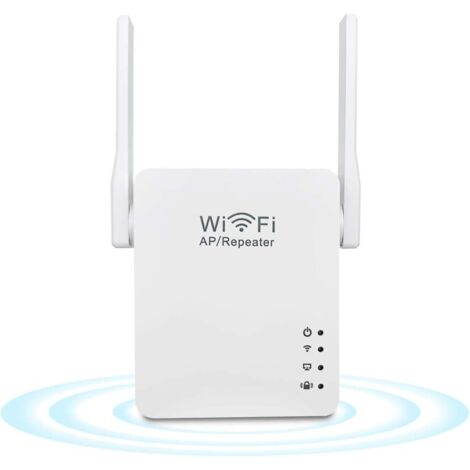 Mini-WLAN-Signalverstärker mit 2,4 GHz, mit 300 Mbit/s LAN-Anschluss, USB-Aufladung, Ethernet-Netzwerkkabel, kompatibel mit allen WLAN-Geräten (weiß)