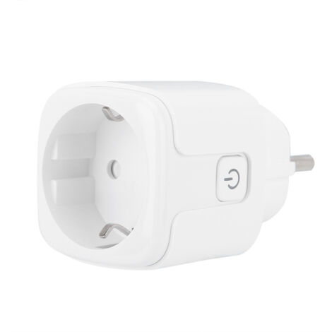Mini-WLAN-Steckdose mit Sprachsteuerung und Timer, kompatibel mit Alexa und Google Home, 100–240 V (EU)