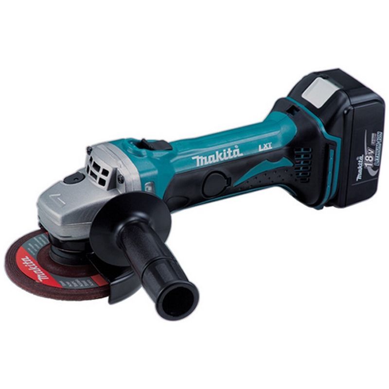 

MAKITA DGA452RME - Miniamoladora a bateria 18v 4.0 ah litio-ion con sistema antirestart disco 115