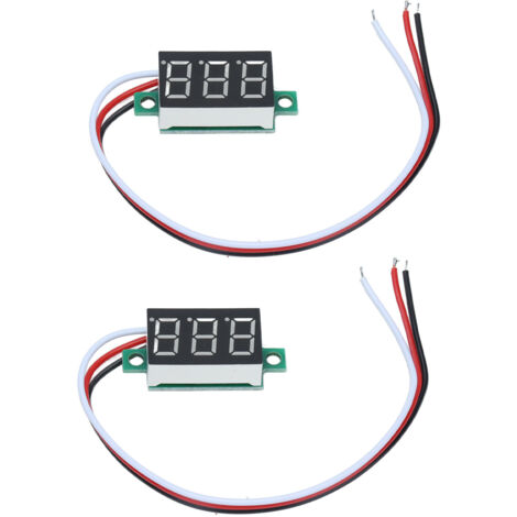 Miniatur-Digitalvoltmeter, Gleichstrom, 3-adrig, 0,36 Zoll, 0,00 V–30,0 V mit Verpolungsschutz
