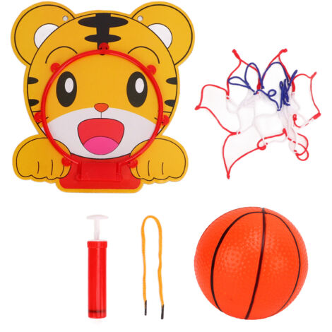 Miniatur-Hänge-Basketballkorb aus Kunststoff mit Ball und Netz für Indoor- und Outdoor-Spiele
