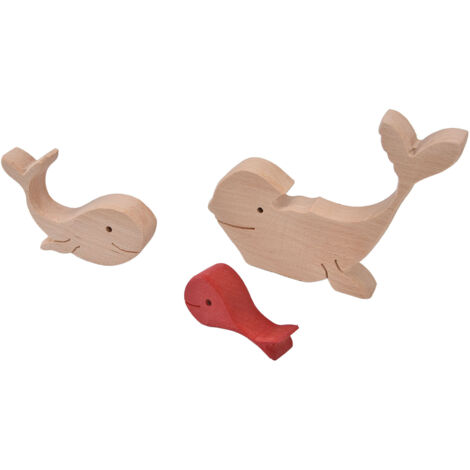 Miniatur-Holzhase als Dekoration – Niedliche, handgeschnitzte Tierfamilie für Zuhause, originelles Geschenk B11 R
