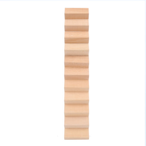 Miniatur-Holztreppe 1:12 für DIY-Puppenhäuser – Dekoratives Zubehör ohne Handlauf